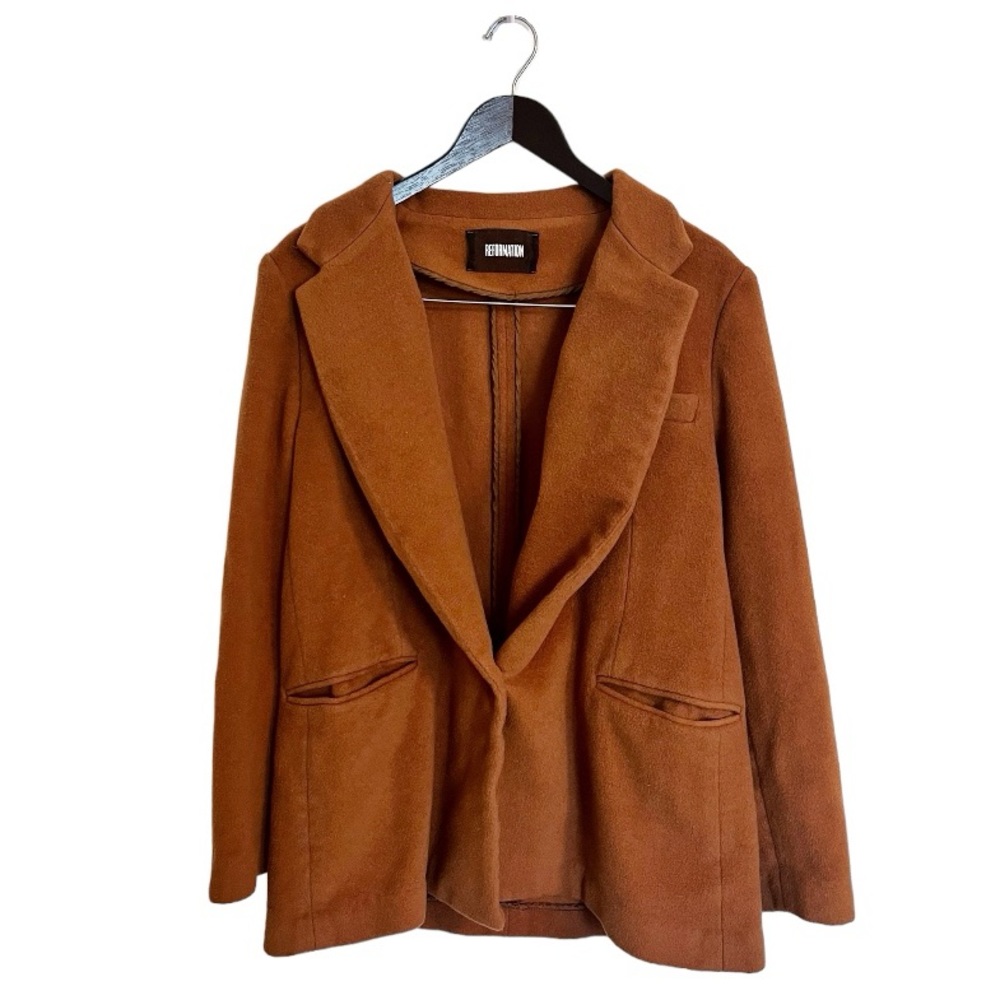Reformation Carnaby Jacket Blazer in Brown